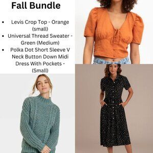 BUNDLE ITEM SOLD - Fall Bundle - Levi, Universal Thread, and Petal Lush